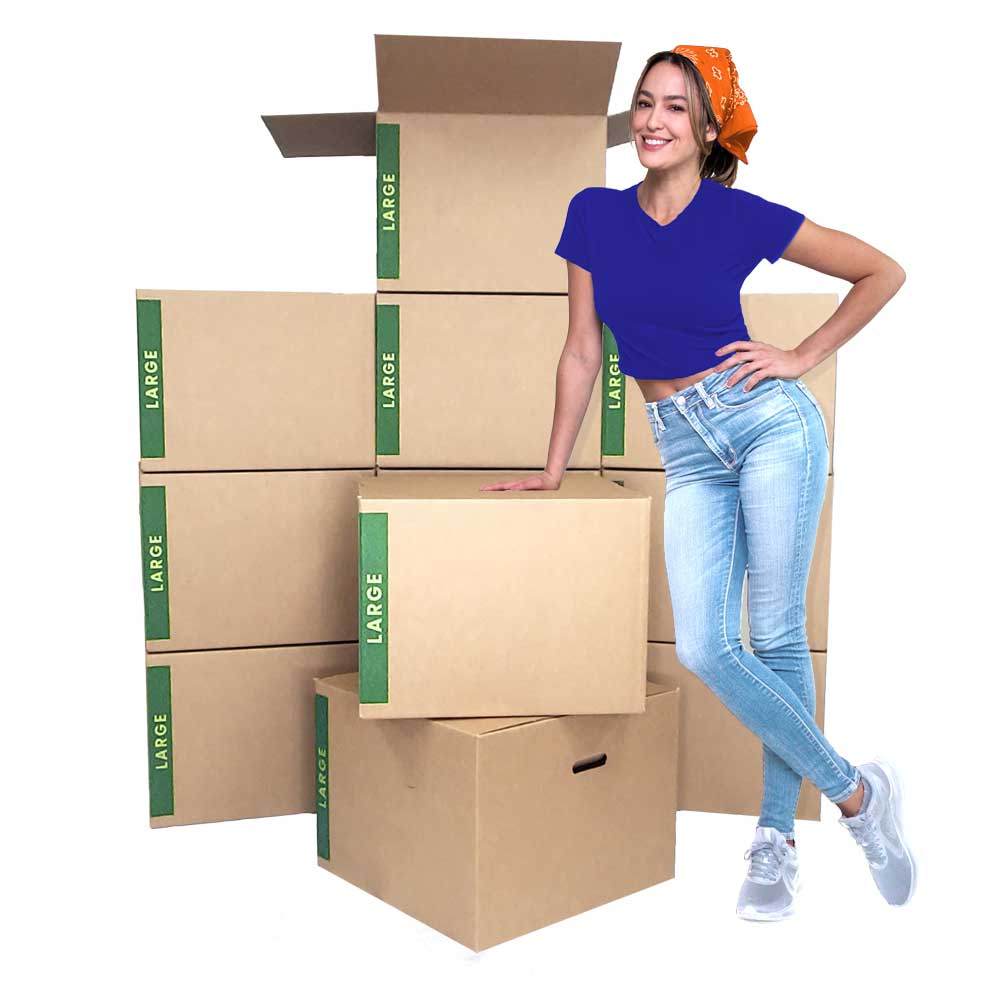 PackageZoom 12 x 10 x 6 Inches Medium Moving Boxes Strong Shipping Boxes,  25 Pack